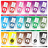 Set 18 0.7 oz Gel Food Coloring Vibrant Colors, Each, Concentrated Gel Based Food Dye for Baking, Icing, Cake