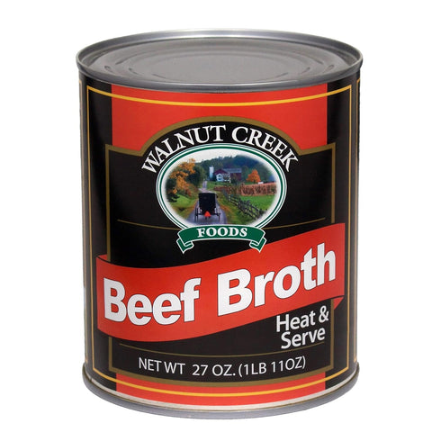 AmishTastes Walnut Creek Meat Broths Variety Pack- Beef, Chicken, Turkey Broths- All Natural,