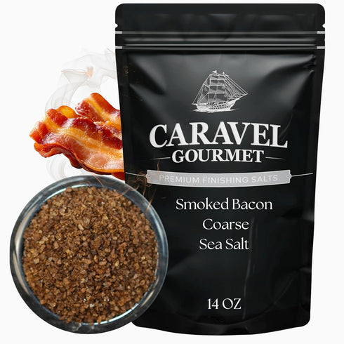 Smoked Bacon Salt for Cooking or Finishing Natural and Flavorful Coarse Alderwood