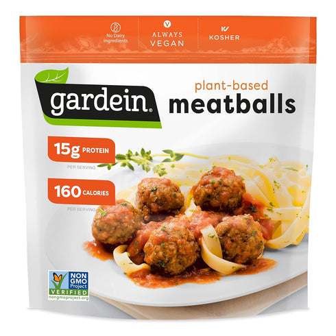 Gardein Plant-Based Classic Meatballs, Vegan, Frozen Meat Alternative, 12.7 oz.