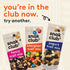 2 oz 12 Pack Snak Club Energizer Trail Mix with Roasted Salted Peanuts, Raisins, Chocolatey Candies, Roasted Almonds
