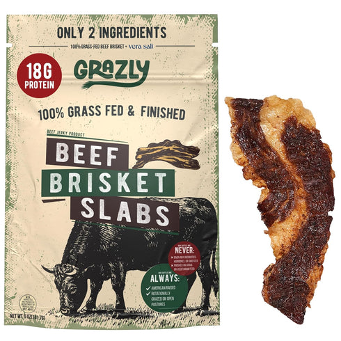 Grazly Beef Brisket Slab Steakhouse Quality | Grass-Fed & Finished | Only