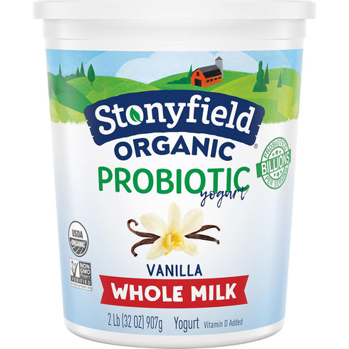 Stonyfield Organic , Whole Milk French Vanilla Yogurt, 32 oz