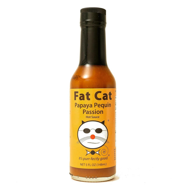 Papaya Pequin Passion Natural Hot Sauce by Fat Cat Gourmet | Savory