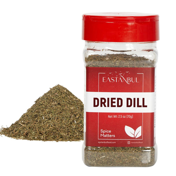 Eastanbul Dill Weed, 2.5oz Dried Dill Seasoning, Pure Mediterranean Culinary Grade Spice, Freshly Cut & Dried