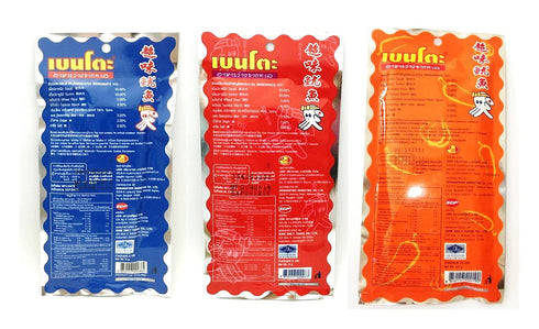 Bento Bake Seasoned Squid & Surimi Seafood Snack, Choose from 3 Flavors, 5 gram Pack of 24