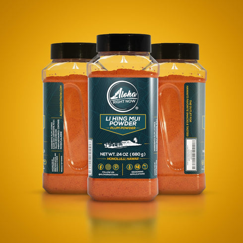 24 oz Aloha Right Now Authentic Li Hing Mui Powder Shaker for flavoring fruits, candy, & cocktail drinks - Sweet, Sour