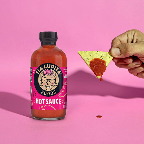 Tia Lupita Habanero Hot Sauce, 8 oz Bottle - All Natural, Medium Spice, Gluten Free