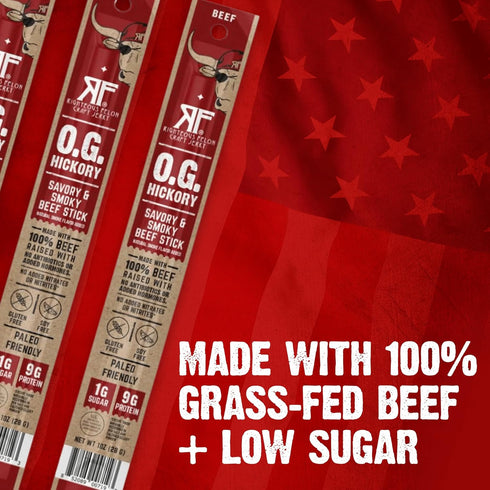 100% 24 Count Righteous Felon Mini Meat Sticks | Grass-Fed Beef Sticks | Keto, Gluten Free, Low Sugar, High Protein