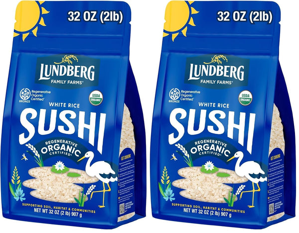 Lundberg Family Farms - Organic California Sushi Rice, Japanese Style Short Grain