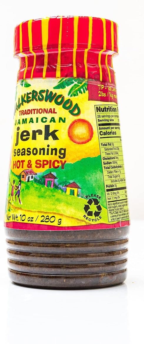 Walkerswood Traditional Jamaican Jerk Seasoning, Hot & Spicy, 10 oz