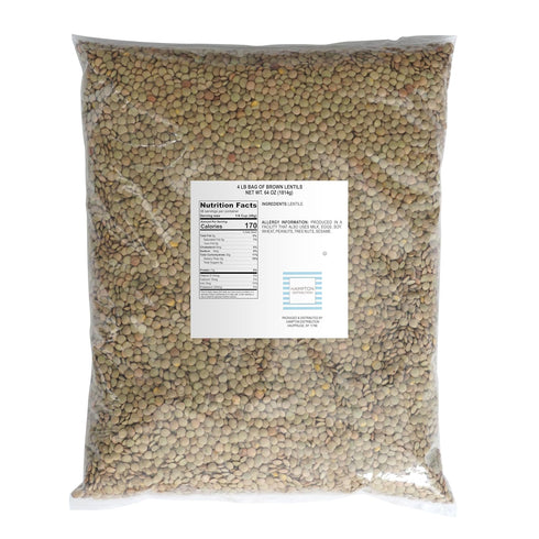 4 Brown Lentils, Pound Bulk Bag