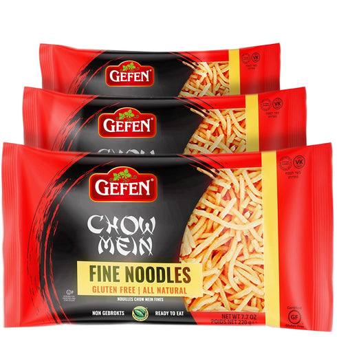 Gefen Gluten Free Chow Mein Fine Noodles, 8oz (3 Pack) Ready To