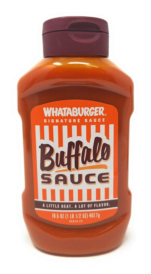 20 oz 16.5 Oz 19 oz WHATABURGER Sauce Bundle ( Spicy Ketchup Bottle , Buffalo Sauce, Honey BBQ) Signature Whataburger