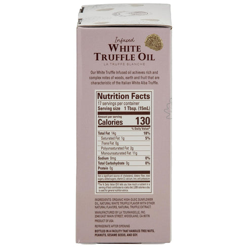 Set, 8.45 Oz (Set 2) La Tourangelle, White Truffle Oil & Black Truffle Oil Complex Gourmet Earthy Flavor for Drizzling