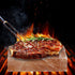 OULLYY Set, 12x8x1.6 inch. Himalayan Salt Plate Steel with Holder Outdoor BBQ Himalayan Salt Block for Grilling Searing