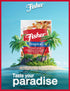 3.5 oz (Pack 6), Fisher Snack Tropical Trail Mix, of Dried Banana Chips, Almonds, Cashews, Sweetened Pineapple