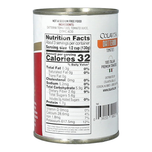 14.1oz (Pack 6) Colavita Canned Tomatoes - Datterini, Can