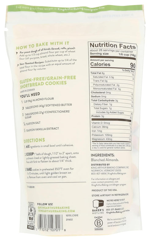 16 King Arthur, Flour Almond, Ounce