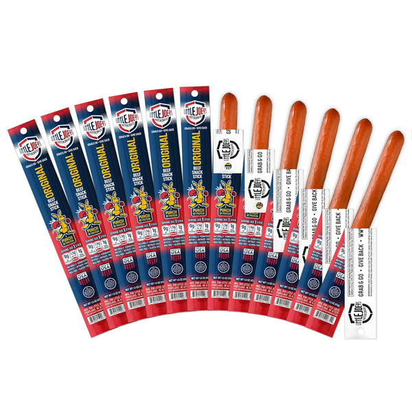 Little Joeys Original Beef Snack Sticks 12 Count Box High Protein Meat