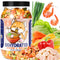 Egcina 6.5oz Freeze-Dried Seafood & Vegetable Mix - 100% Natural Dehydrated Ramen Toppings