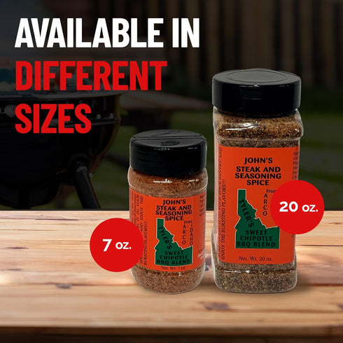 John’s Sweet Chipotle Seasoning, Steak and Seasoning Spice, Gluten-Free, 7 oz