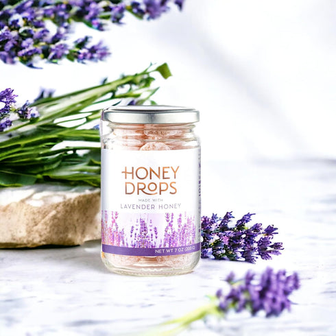 7oz Gourmanity Honey Drops Made with Lavender Honey, Fruity and Floral Touch Carefully Crafted from Natural Honey, Gift