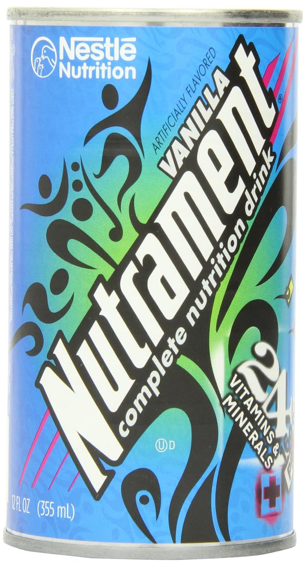 Nestle Nutrament Energy and Fitness Drink, Vanilla, 12 Ounce Cans (Pack of 12)