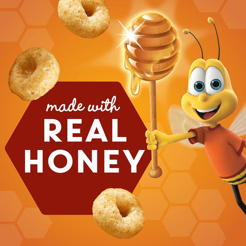 1.8 oz (Pack 12) Honey Nut Cheerios Breakfast Cereal Cup, Gluten Free, Single Serve Cereal