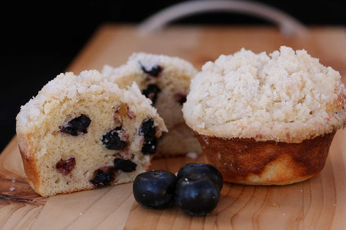 12 14.5 oz Mom's Place Gluten-Free Blueberry Muffin Mix, Easy to Make, Nut Free, Soy Free & Dairy Free, Servings