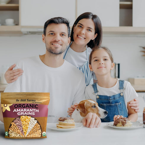(4.8 lb) Amaranth Grain Organic - Amaranto Bulk Ancient Whole Grain Seeds - Great for Cereal, Flour | USA Grown | USDA