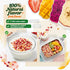 WJDDMGO 4.23oz (120g) Freeze Dried Fruit Mixed Snacks - Crunchy Tropical Dehydrated Fruit Mix with Strawberries Apple