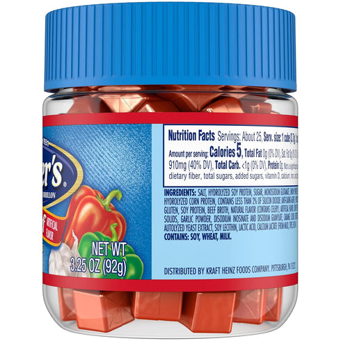 (3.25 oz Wyler's Instant Bouillon Beef Flavored Cubes Jar)