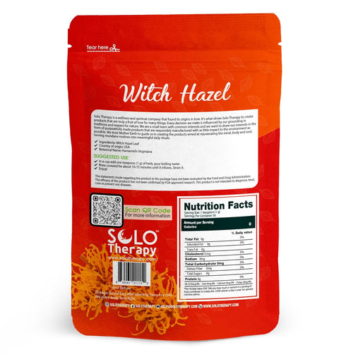 Witch Hazel Leaf Tea - 56 grams - Witch Hazel Leaves c/s, Hamamelis Virginiana Herbal Tea - Resealable Bag - 56 grams - Premium Quality (Witch Hazel Leaf)