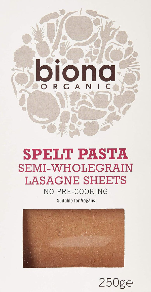 Biona Organic Spelt Lasagne, 250 GR
