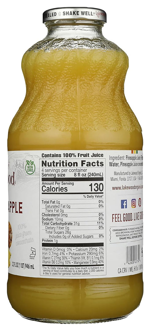 32 LAKEWOOD Pineapple Juice, FZ