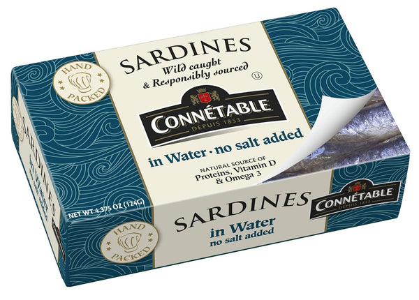 Sardines | Connetable | Sardines in Water | No salt added |