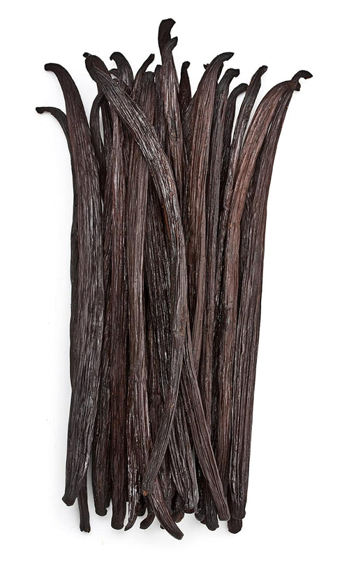 25 Premium Grade B Tahitian Vanilla Beans, Whole Vanilla Pods for Extract, Cooking, Baking, 100% Vegan & Kosher