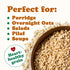 1.5 100% Food to Live Organic Steel Cut Oats, Pounds Whole Grain Irish Oats, Non-GMO Cereal, Non-Irradiated, Vegan