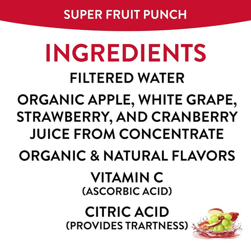 6 oz 6 Oz (Pack 40) Honest Kids Super Fruit Punch, Organic Juice Drink, Fl Juice Boxes, Fl