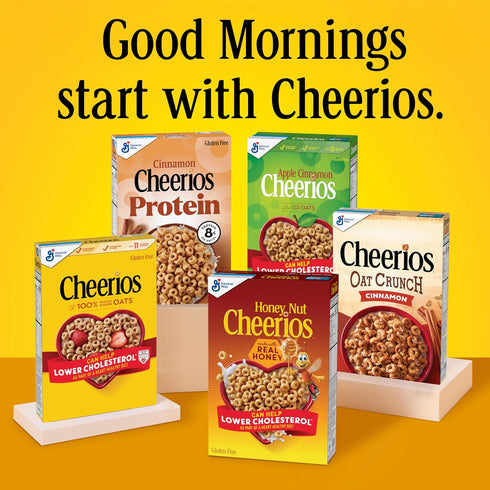 10.9 oz Frosted Lemon Cheerios Cereal, Gluten Free Cereal With Whole Grain Oats, Limited Edition