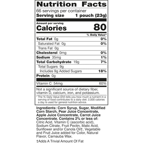 66 Count Mott's Assorted Fruit Flavored Snacks