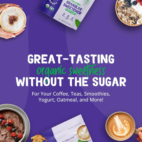 12oz Pyure Organic Stevia Blend | Granulated Sugar Substitute with Zero Calories & Carbs | Keto, Diabetic & Vegan