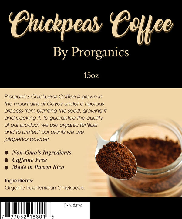 Prorganics Chickpeas Coffee, 100% Caffeine free by