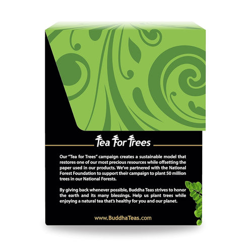 Buddha Teas Moringa Tea, Herbal Tea, Caffeine Free, 18 Tea Bags