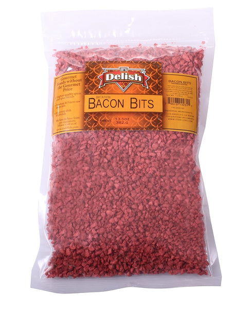 Imitation Bacon Bits by Its Delish, 5 LBS Bulk Bag | Kosher