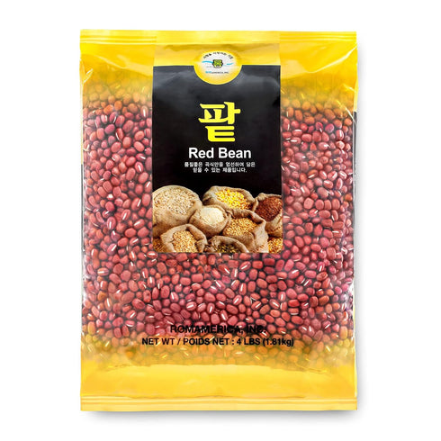 ROM AMERICA Whole Raw Dried Adzuki Red Beans, Natural Red Mung Bean