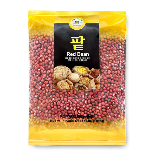 ROM AMERICA Whole Raw Dried Adzuki Red Beans, Natural Red Mung Bean