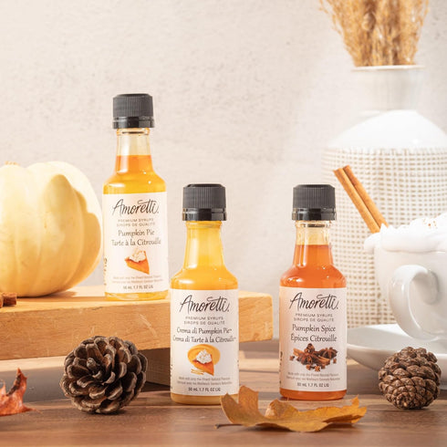 Amoretti Premium Syrups Pumpkin, 3 Pack (50ml)