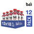 18 (Pack 12) Bai Flavored Water, Brasilia Blueberry, Antioxidant Infused Drinks, Fluid Ounce Bottle